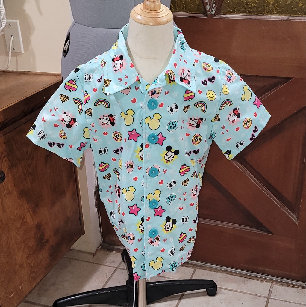 Mickey Mouse Button Down